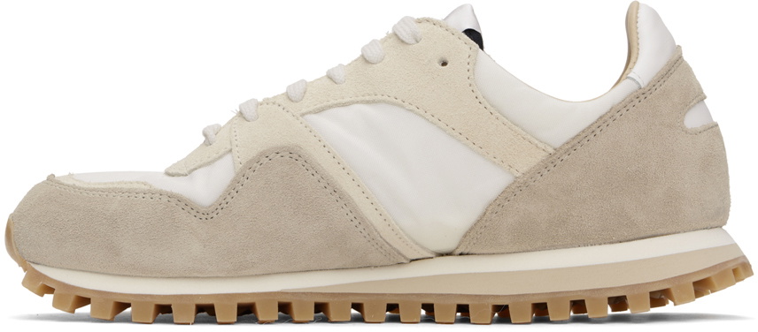 Spalwart White & Taupe Marathon Trail Low Sneakers
