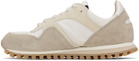 Spalwart White & Taupe Marathon Trail Low Sneakers