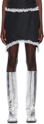 FIDAN NOVRUZOVA Black Asymmetric Miniskirt
