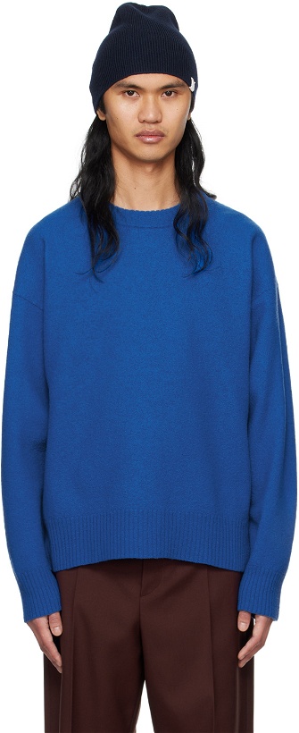 Photo: Jil Sander Blue Oversized Sweater