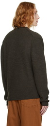 Lemaire Brown V-Neck Sweater