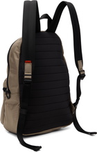 Hugo Beige Logo Patch Backpack