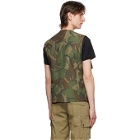 Belstaff Green and Brown Camo Castmaster Gilet