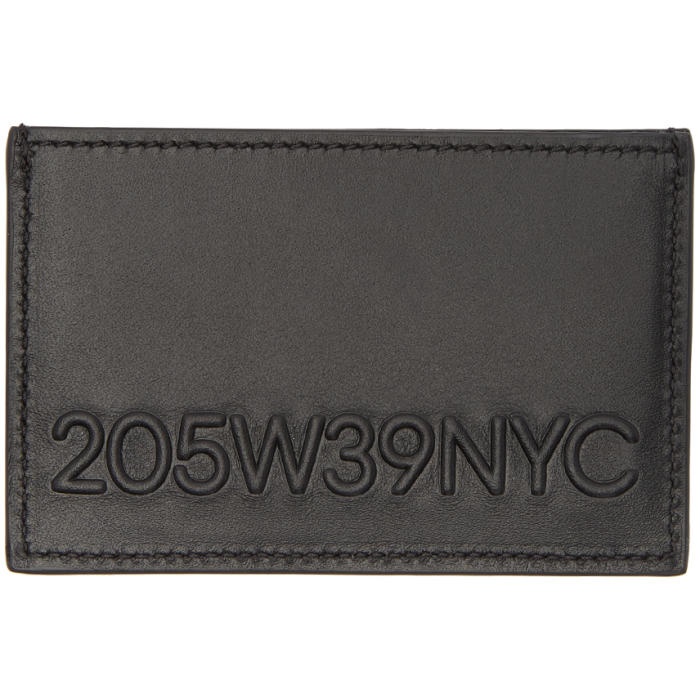 Photo: Calvin Klein 205W39NYC Black Embossed Logo Card Holder 