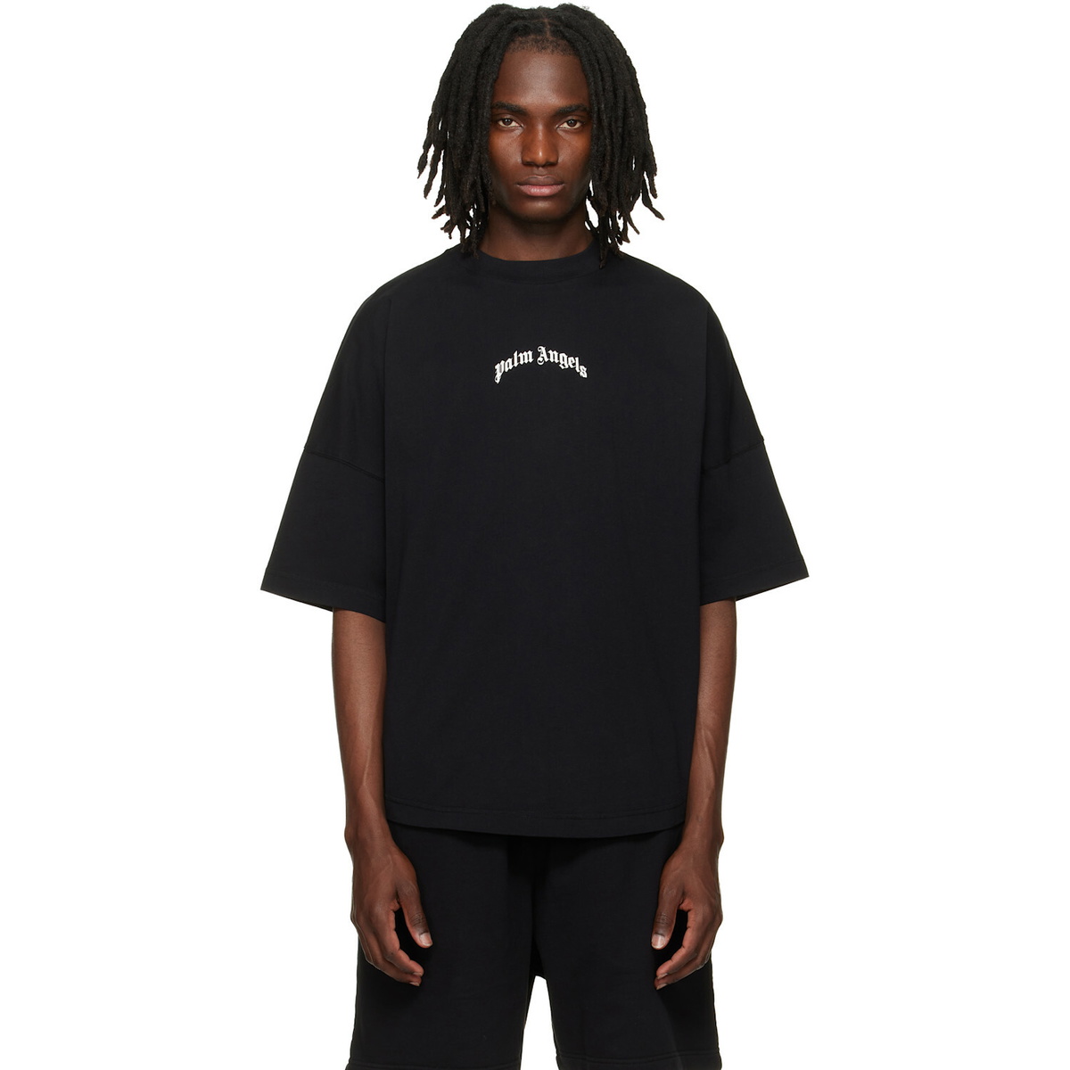 Palm Angels Black Classic Logo Over T-shirt
