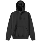 AMI Paris Men's Tonal Heart Hoodie in Wool Tricotine Black