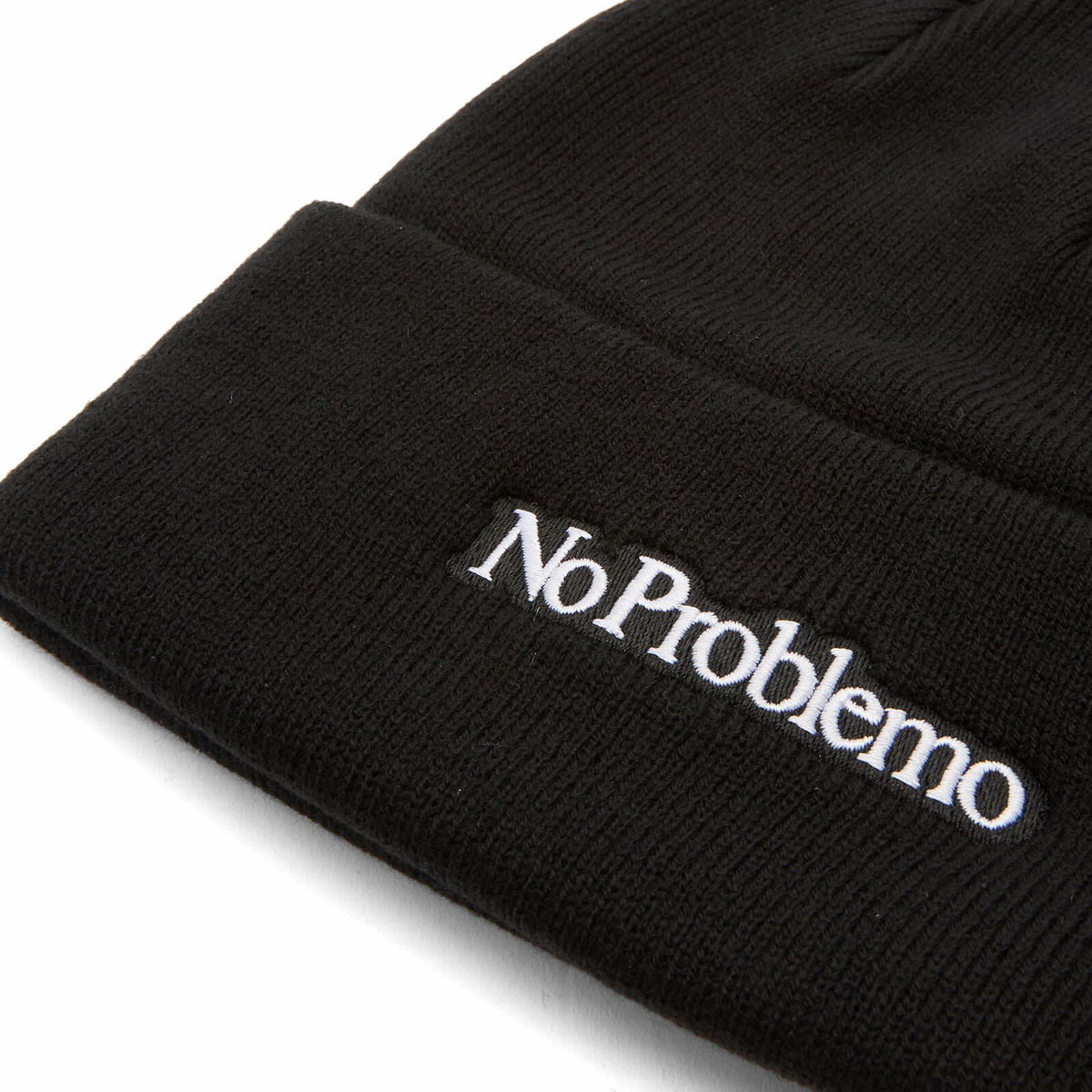 No Problemo Men's Mini Problemo Beanie in Black 