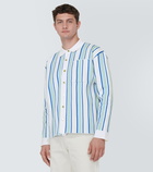 Jacquemus La Chemise Maille Polo striped shirt