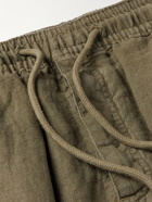 Vilebrequin - Baie Straight-Leg Linen Drawstring Cargo Shorts - Green