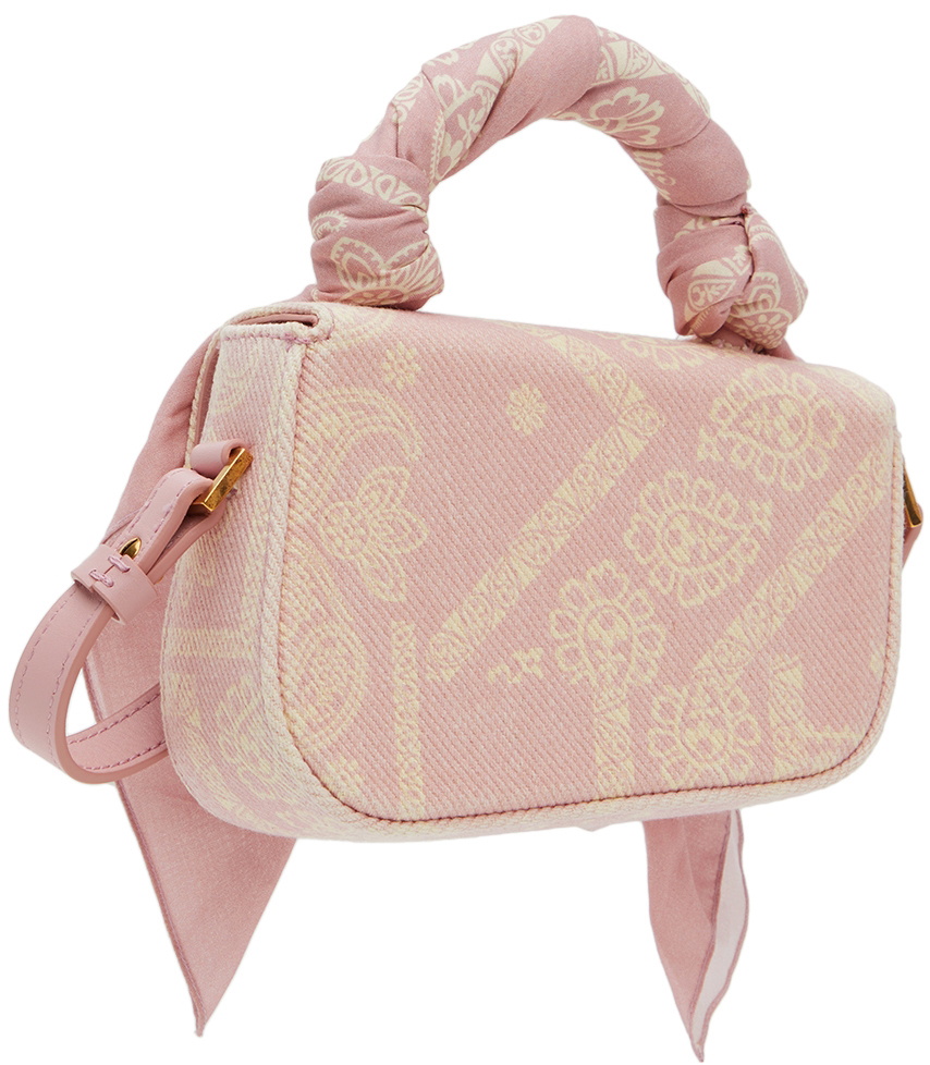 Palm Angels Pink Mini Bandana Crash Shoulder Bag Palm Angels