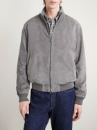 Polo Ralph Lauren - Suede Bomber Jacket - Gray