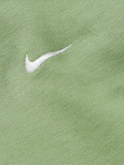 Nike - Logo-Embroidered Cotton-Blend Jersey Half-Zip Sweatshirt - Green