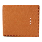 Fendi Orange Roman Bifold Wallet