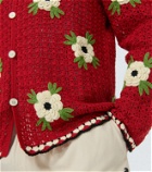 Bode Winchester Rose crocheted cardigan