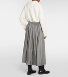 'S Max Mara Claire pleated taffetta maxi skirt