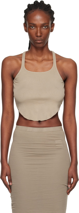 Photo: Rick Owens DRKSHDW Taupe Concordians Basic Rib Tank Top