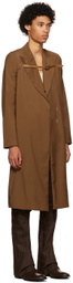Luar Brown Belt Trench Coat