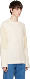 Schnayderman's Off-White Paneled Long Sleeve T-Shirt