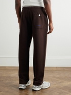 Stone Island - Marina Tapered Organic Cotton-Jersey Sweatpants - Brown