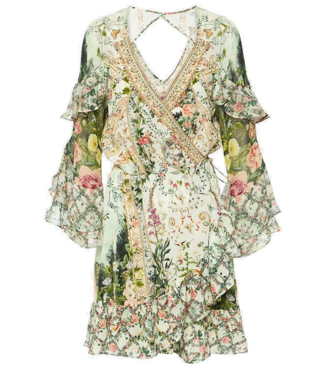 Photo: Camilla Ruffled floral silk crêpe wrap dress