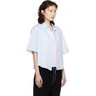 Maison Margiela Blue Short-Sleeved Shirt