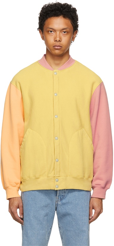 Photo: Levi's Vintage Clothing Yellow & Orange Central StationDesign Edition Fleece Jacket