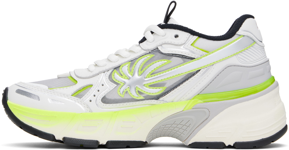 Palm Angels White & Yellow PA 4 Fluo Sneakers