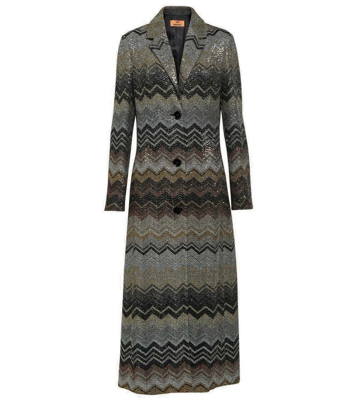 Photo: Missoni Zig Zag sequined single-breasted coat