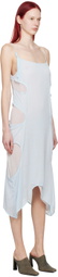 Eckhaus Latta Blue & White Perdita Midi Dress