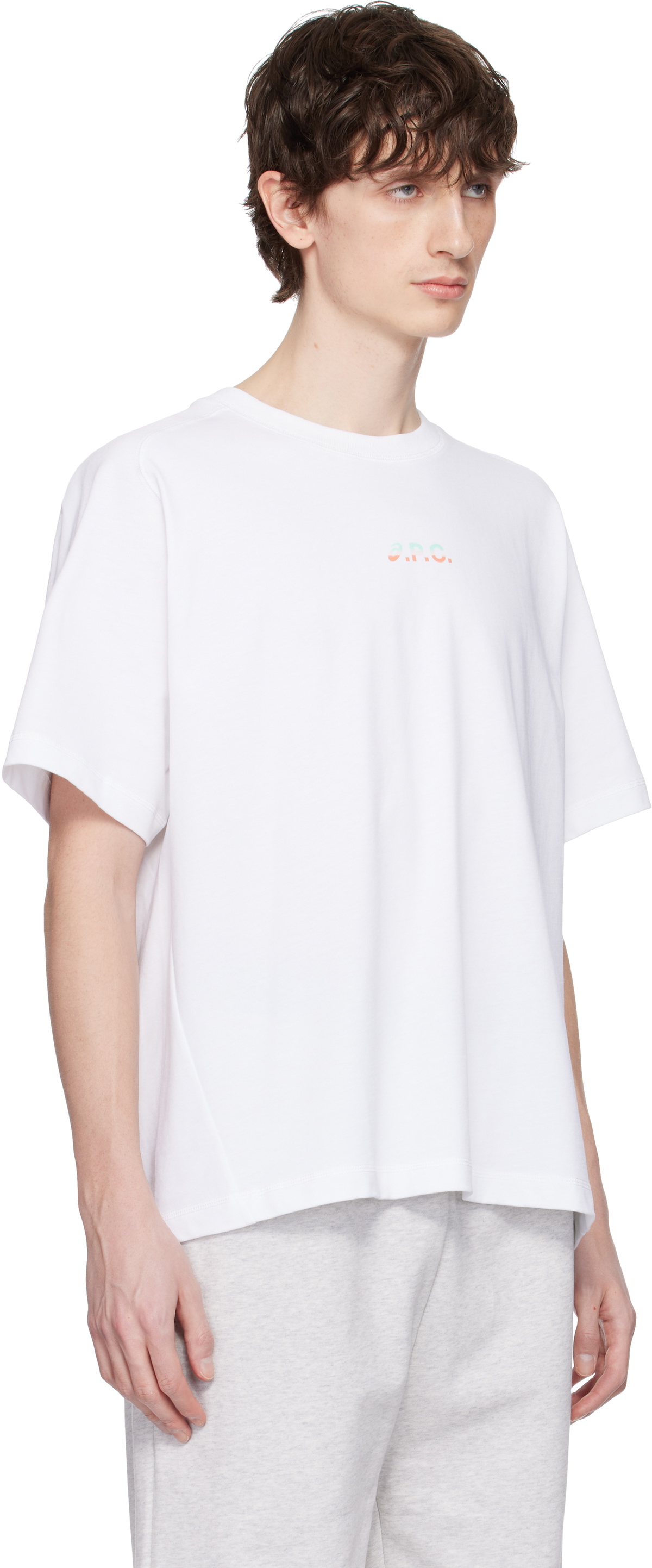 A.P.C. White ASICS Edition Wind T-shirt A.P.C.