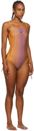 BARRAGÁN SSENSE Exclusive Orange & Purple Peeka One-Piece Swimsuit