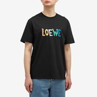 Loewe Men's Embroidered Logo T-Shirt in Black