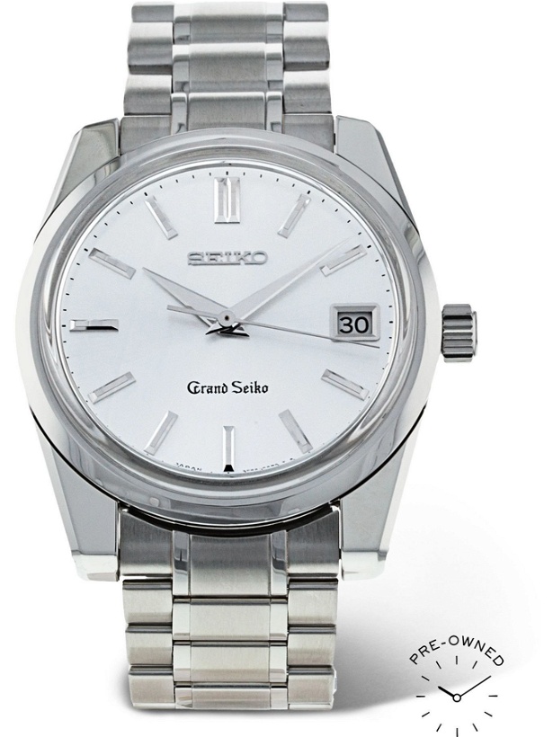 Photo: Grand Seiko - Pre-Owned 2016 Self-Dater Limited Edition 37mm Stainless Steel Watch, Ref. No. SBGV009