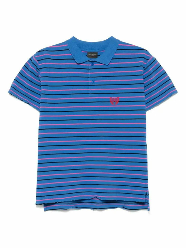 Photo: Balenciaga Striped Polo Shirt