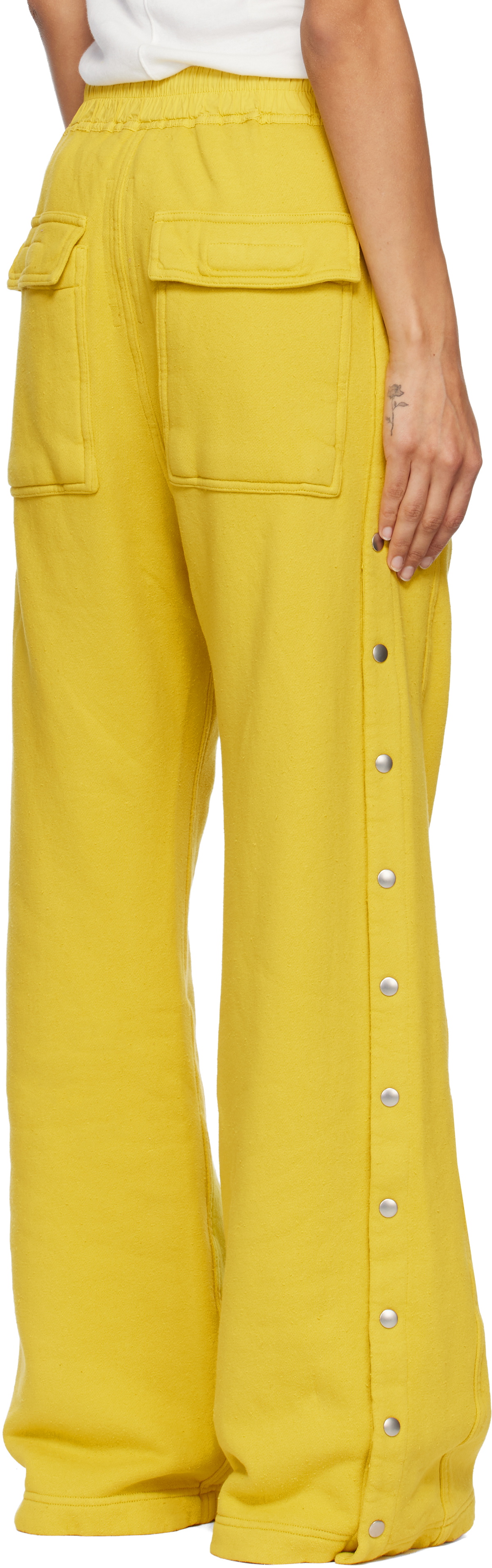 Rick Owens DRKSHDW Yellow Concordians Pusher Lounge Pants