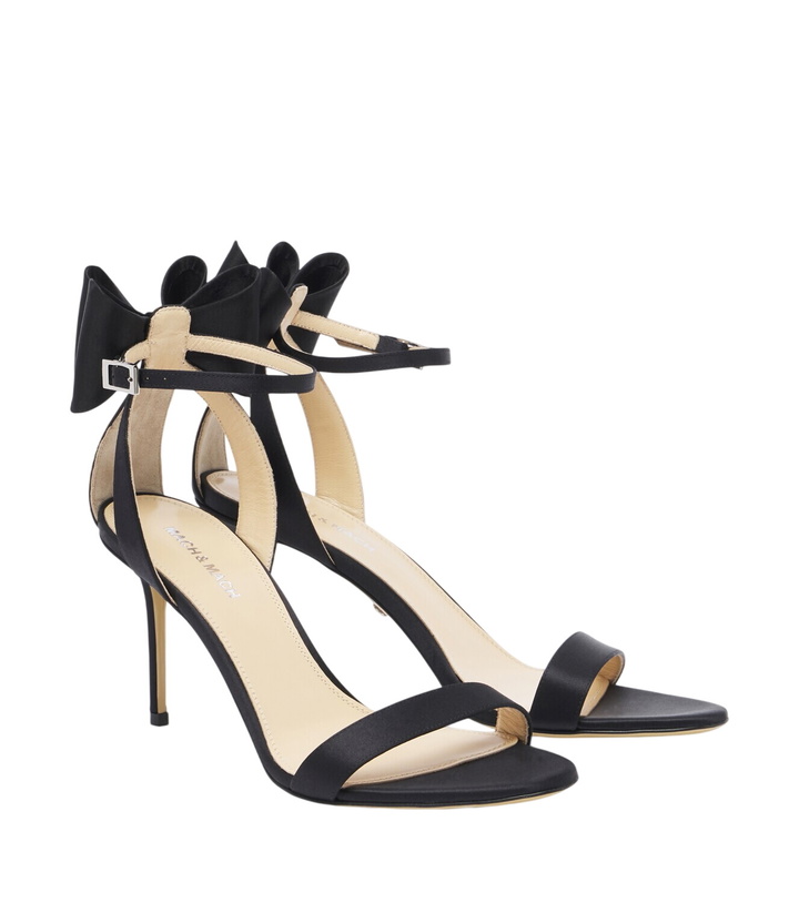 Photo: Mach & Mach Le Cadeau bow-detail satin sandals