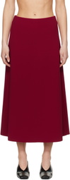 Birrot Red Lay2 A Midi Skirt