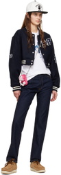 BAPE Navy BAPE STA Bomber Jacket