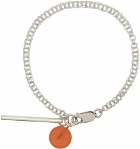 RÄTHEL & WOLF SSENSE Exclusive Silver & Orange Catherine Bracelet