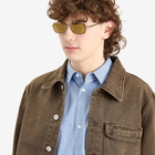 Loewe Eyewear Anagram Metal Sunglasses in Gold/Yellow 