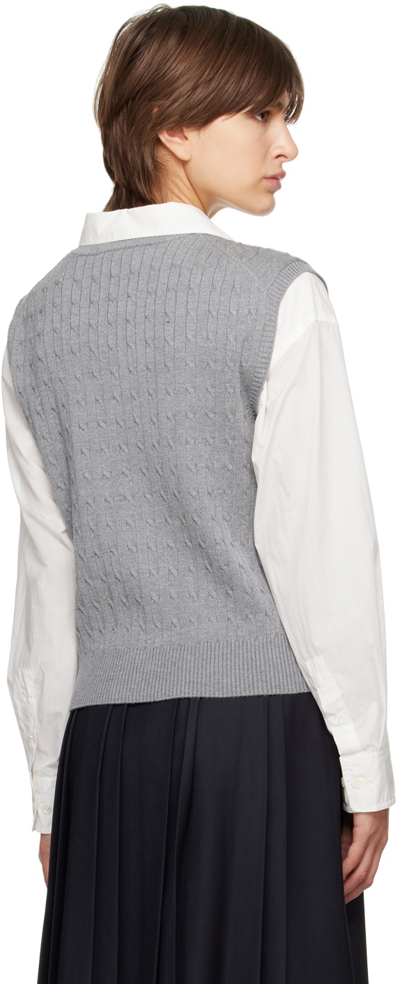 Dunst Gray V-Neck Vest