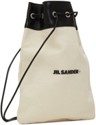 Jil Sander Off-White Small Drawstring Crossbody Bag