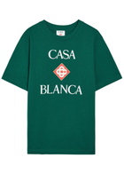 Casablanca Logo-print Cotton T-shirt Green
