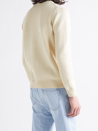 Casablanca - Intarsia-Knit Cotton Sweater - Neutrals