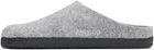 Birkenstock Gray Narrow Zermatt Slippers