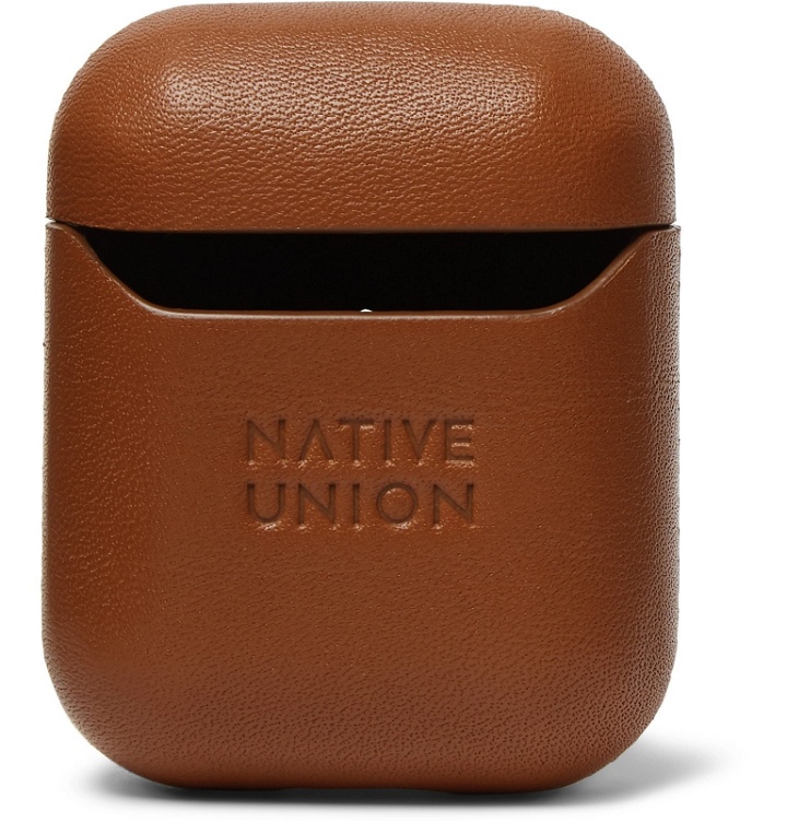 Photo: Native Union - Leather AirPods Case - Brown
