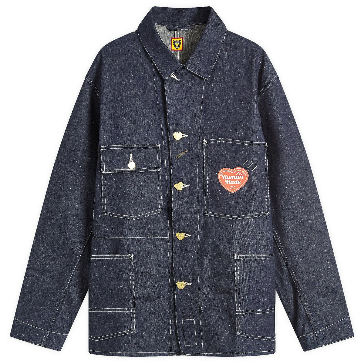 Human Made Men's Coach Jacket in Navy Human Made