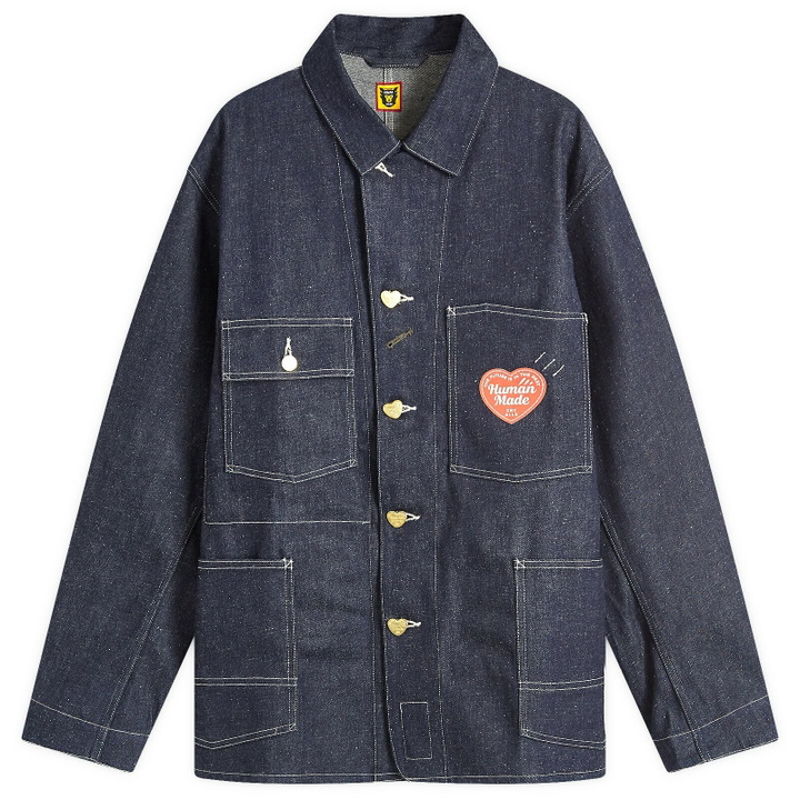 Photo: Human Made Men's Denim coverall jacket in Indigo