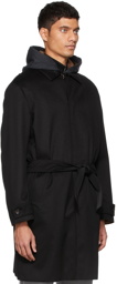 Agnona Black Cashmere Belted Coat