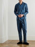 Mr P. - Striped Cotton Pyjama Set - Blue